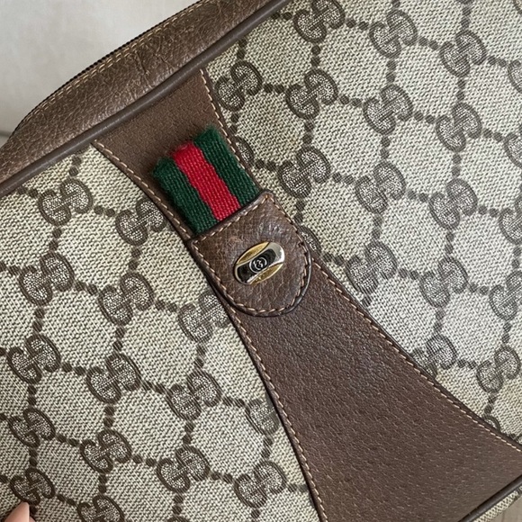 Authentic Vintage Gucci GG Sherry Clutch Bag / Wristlet - Picture 7 of 14